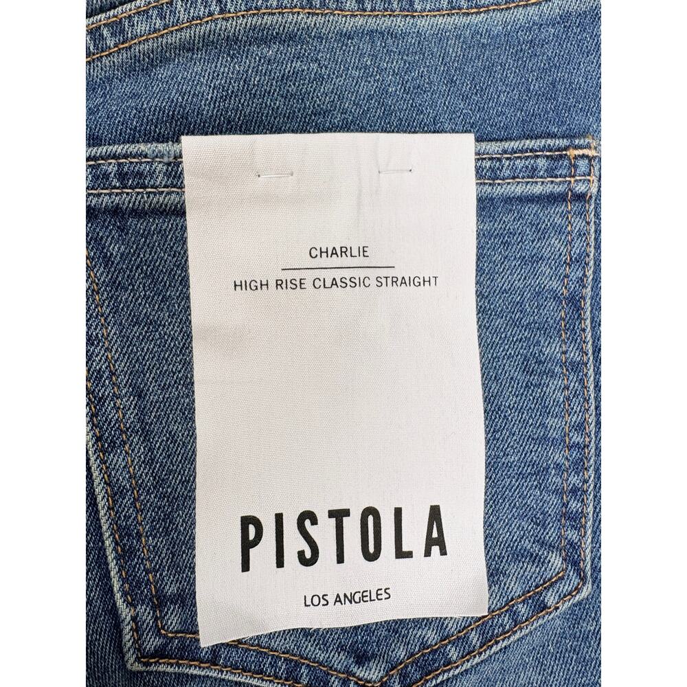 pistola Straight Leg Charlie Jeans in Medium Blue - Picture 8 of 16